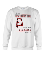 JERSEY GIRL LIVING IN ALABAMA WORLD Crewneck Sweatshirt thumbnail