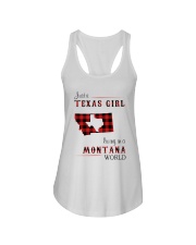 TEXAS GIRL LIVING IN MONTANA WORLD Ladies Flowy Tank thumbnail