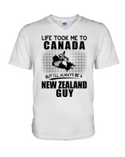 NEW ZEALAND GUY LIFE TOOK TO CANADA V-Neck T-Shirt thumbnail