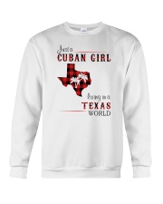 CUBAN GIRL LIVING IN TEXAS WORLD Crewneck Sweatshirt tile