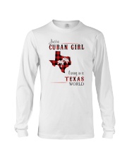 CUBAN GIRL LIVING IN TEXAS WORLD Long Sleeve Tee tile