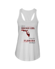 CHICAGO GIRL LIVING IN FLORIDA WORLD Ladies Flowy Tank thumbnail
