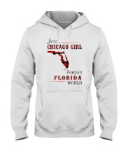 CHICAGO GIRL LIVING IN FLORIDA WORLD Hooded Sweatshirt thumbnail