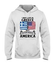 LIVE IN GREECE BEGAN IN AMERICA ROOT WOMEN Hooded Sweatshirt thumbnail