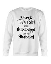 This Girl Loves Mississippi Crewneck Sweatshirt tile
