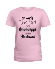This Girl Loves Mississippi Ladies T-Shirt front