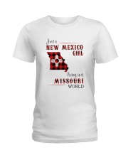 NEW MEXICO GIRL LIVING IN MISSOURI WORLD Ladies T-Shirt thumbnail
