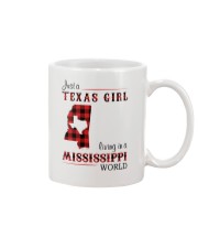 TEXAS GIRL LIVING IN MISSISSIPPI WORLD Mug tile