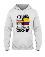 LIVE IN FLORIDA BEGAN IN COLOMBIA Hooded Sweatshirt thumbnail
