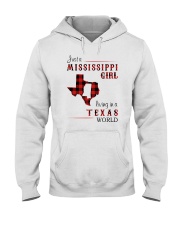 MISSISSIPPI GIRL LIVING IN TEXAS WORLD Hooded Sweatshirt tile