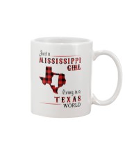 MISSISSIPPI GIRL LIVING IN TEXAS WORLD Mug tile