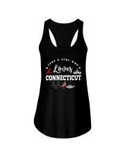 Just A Girl Symbols Connecticut Ladies Flowy Tank tile