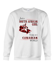 SOUTH AFRICAN GIRL LIVING IN CANADIAN WORLD Crewneck Sweatshirt thumbnail