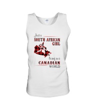 SOUTH AFRICAN GIRL LIVING IN CANADIAN WORLD Unisex Tank thumbnail