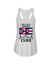 LIVE IN OHIO BEGAN IN CUBA Ladies Flowy Tank thumbnail