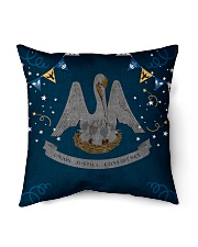 Louisiana Pride Gift For Family Indoor Pillow - 18” x 18” back