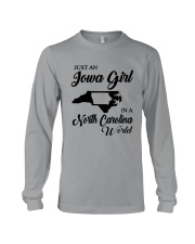 JUST AN IOWA GIRL IN A NORTH CAROLINA WORLD Long Sleeve Tee thumbnail