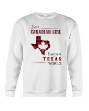 CANADIAN GIRL LIVING IN TEXAS WORLD Crewneck Sweatshirt thumbnail