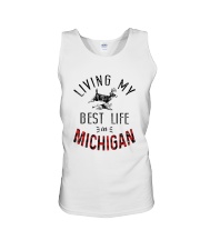 Living My Best Life In Michigan Unisex Tank tile