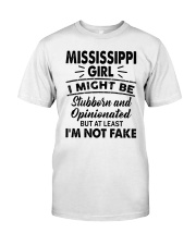 Mississippi Girl At Least I'm Not Fake Classic T-Shirt tile