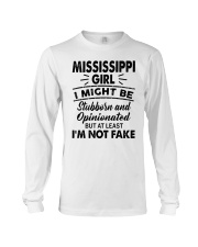 Mississippi Girl At Least I'm Not Fake Long Sleeve Tee tile