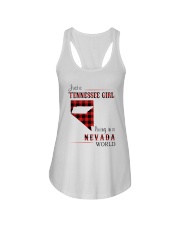 TENNESSEE GIRL LIVING IN NEVADA WORLD Ladies Flowy Tank thumbnail