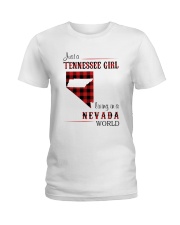 TENNESSEE GIRL LIVING IN NEVADA WORLD Ladies T-Shirt thumbnail