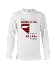 TENNESSEE GIRL LIVING IN NEVADA WORLD Long Sleeve Tee thumbnail