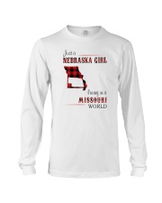 NEBRASKA GIRL LIVING IN MISSOURI WORLD Long Sleeve Tee thumbnail