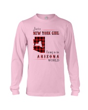 NEW YORK GIRL LIVING IN ARIZONA WORLD Long Sleeve Tee thumbnail