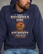 Georgia Girl I'm Allergic To Stupidity Hooded Sweatshirt apparel-hooded-sweatshirt-lifestyle-front-159