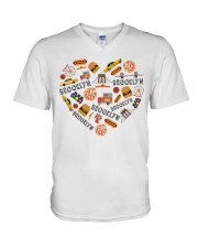 Brooklyn Heart Symbols V-Neck T-Shirt tile