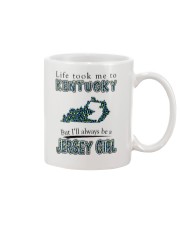 JERSEY GIRL LIFE TOOK TO KENTUCKY Mug tile