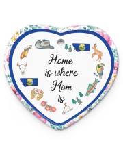 Montana Home Is Where Mom Is Heart ornament - single (porcelain) front