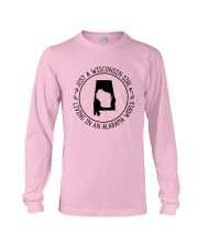 WISCONSIN GIRL LIVING IN ALABAMA WORLD Long Sleeve Tee thumbnail