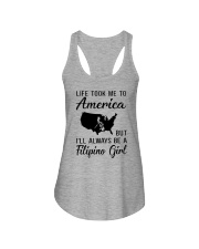 LIFE TOOK ME TO AMERICA BUT FILIPINO GIRL Ladies Flowy Tank thumbnail