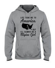 LIFE TOOK ME TO AMERICA BUT FILIPINO GIRL Hooded Sweatshirt thumbnail