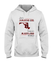 JAMAICAN GIRL LIVING IN MARYLAND WORLD Hooded Sweatshirt thumbnail