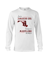 JAMAICAN GIRL LIVING IN MARYLAND WORLD Long Sleeve Tee thumbnail