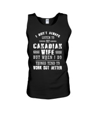 CANADIAN WIFE THINGS TEND TO WORK OUT BETTER Unisex Tank thumbnail
