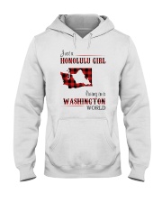 HONOLULU GIRL LIVING IN WASHINGTON WORLD Hooded Sweatshirt thumbnail