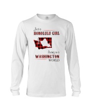 HONOLULU GIRL LIVING IN WASHINGTON WORLD Long Sleeve Tee thumbnail