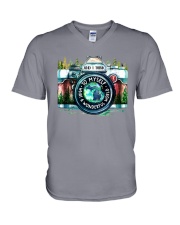 MICHIGAN AND I THINK TO MYSELF V-Neck T-Shirt thumbnail