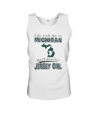 JERSEY GIRL LIFE TOOK TO MICHIGAN Unisex Tank tile