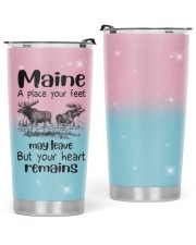 Maine Tumbler Gift Heart Remains Maine Glitter Tumbler tile