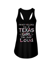 Texas Girl I'm Not Yelling Ladies Flowy Tank tile