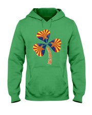 Arizona Flag Clover Leaf Hooded Sweatshirt tile