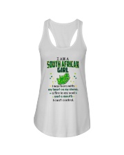 South African Girl I Can't Control Ladies Flowy Tank tile