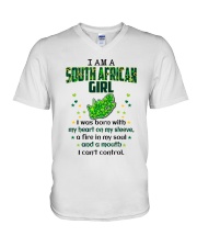 South African Girl I Can't Control V-Neck T-Shirt tile