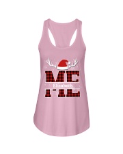 Maine Plaid Pattern Christmas Ladies Flowy Tank tile
